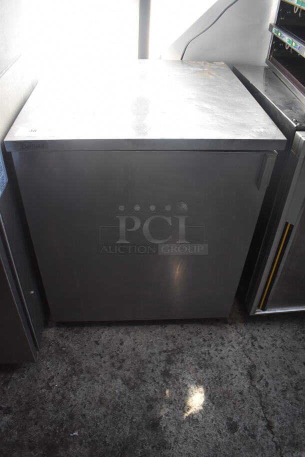 Delfield 407-DHL-BK2 Commercial Stainless Steel Electric Undercounter Freezer With Steel Racks. 115V, 1 Phase. Tested and Working! - Image 1 of 6