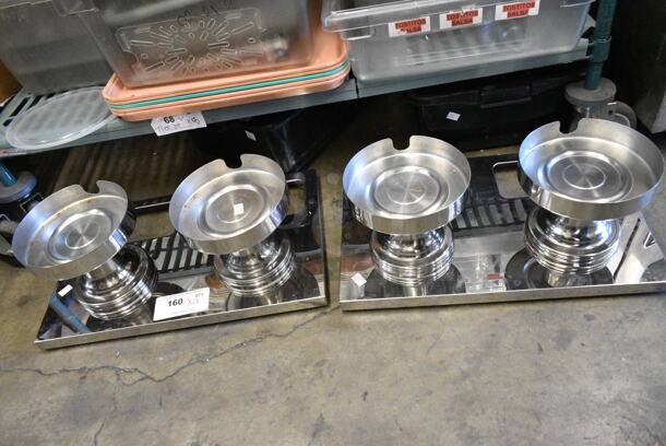 2 Metal Double Dispenser Stands. 2 Times Your Bid!  - Image 1 of 4
