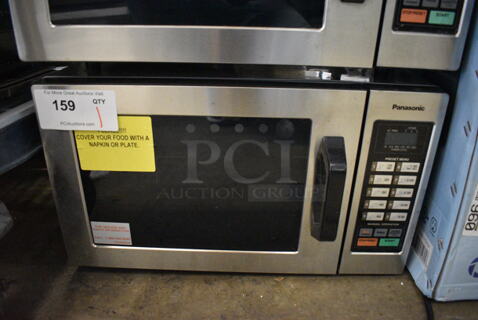 2018 Panasonic NE-1054F T Metal Countertop Commercial Microwave Oven. 120 Volts, 1 Phase. 20x13x12
