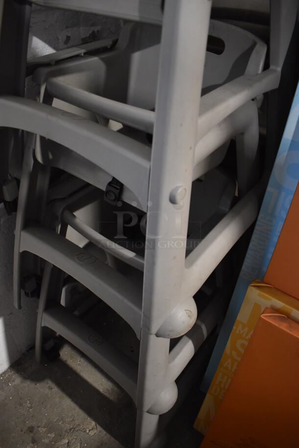 3 Rubbermaid Gray Poly High Chairs. 23x23x31. 3 Times Your Bid! - Image 3 of 4