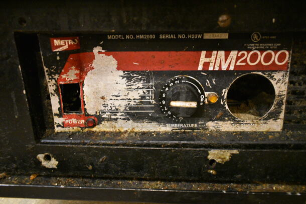 Metro HM2000 Metal Commercial Heated Holding Cabinet on Commercial Casters. 115/208 Volts, 1 Phase. This Unit Was In Working Condition When the Restaurant Closed. (kitchen entryway) - Image 3 of 5