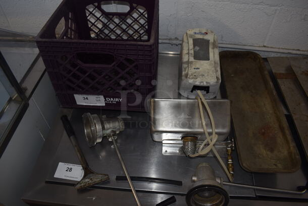 ALL ONE MONEY! Lot of Various Items Including Metal Pieces, Sink Drains and Dipwell - Image 3 of 5
