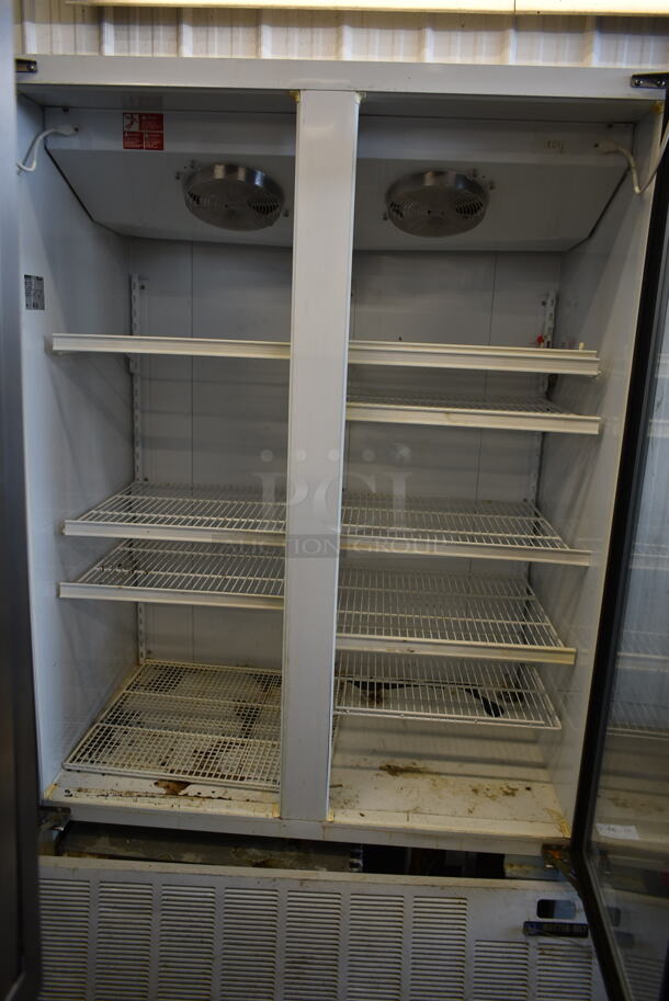 Master-Bilt BLG-48HD Stainless Steel Commercial 2 Door Reach In Freezer Merchandiser. 208-230 Volts, 1 Phase.  - Image 4 of 9