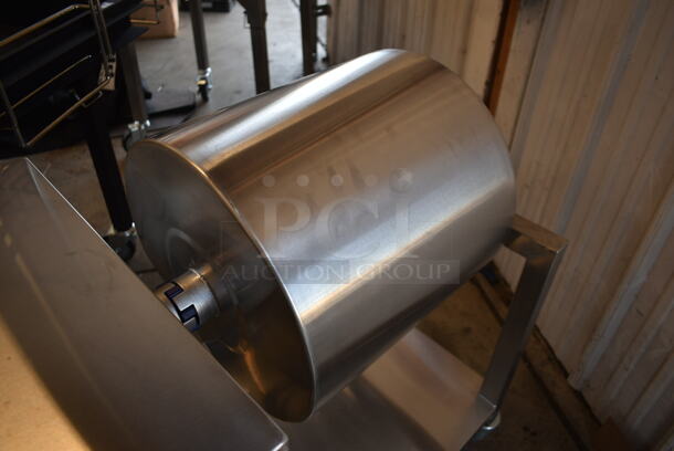 BRAND NEW SCRATCH AND DENT! Ayr King M101-120 Stainless Steel Commercial Meat Tumble Marinator. 100-120 Volts, 1 Phase. Tested and Working! - Image 4 of 5