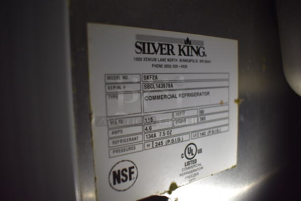 Silver King SKF2A Stainless Steel Commercial Prep Table w/ Drop Ins and Lids. 115 Volts, 1 Phase. Tested and Working! - Image 7 of 8