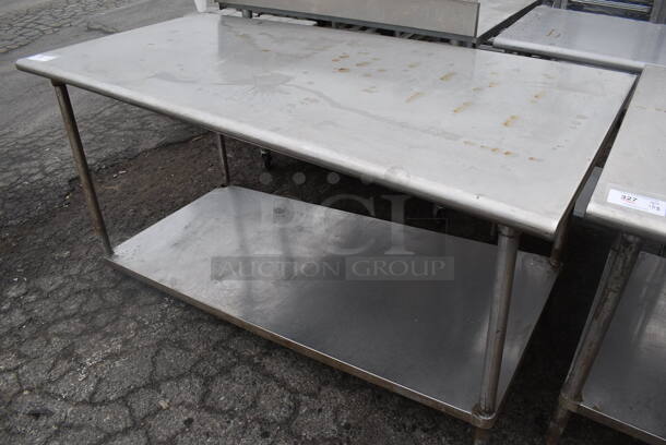 Stainless Steel Table w/ Under Shelf. 72x36x35 - Image 2 of 4