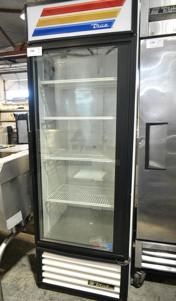True GDM-23 Metal Commercial Single Door Reach In Cooler Merchandiser w/ Poly Coated Racks. 115 Volts, 1 Phase. Tested and Working! - Image 1 of 4