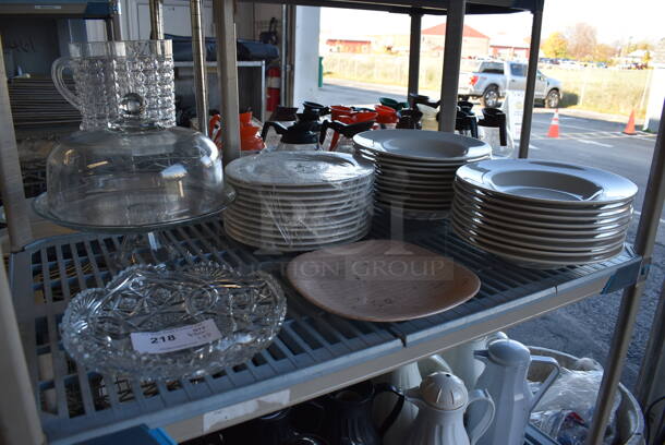 ALL ONE MONEY! Tier Lot of Various Items Including Ceramic Plates and Cake Stand - Image 3 of 7