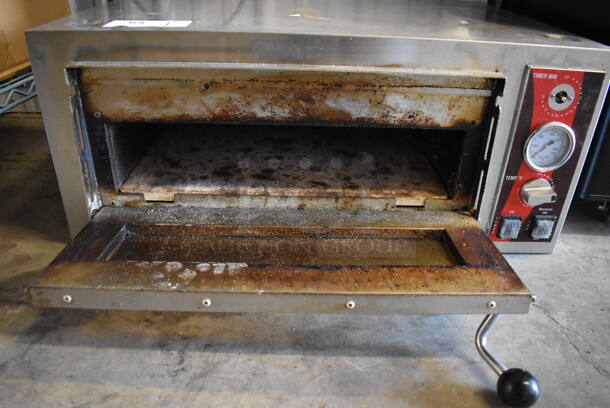 Avantco 177DPO18S Stainless Steel Commercial Countertop Electric Powered Single Deck Pizza Oven. 120 Volts, 1 Phase. 28x22x12. Tested and Working! - Image 5 of 9