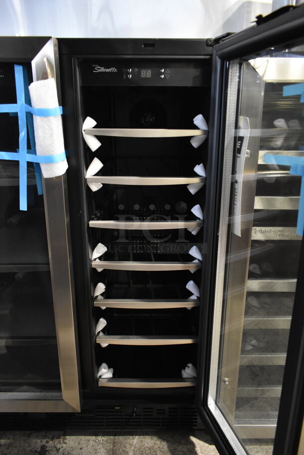BRAND NEW SCRATCH AND DENT! Danby DBC2760BLS Dual Zone 27 Bottle Built-In French Door Beverage Wine Cooler Merchandiser. 115 Volts, 1 Phase. Tested and Working! - Image 5 of 6