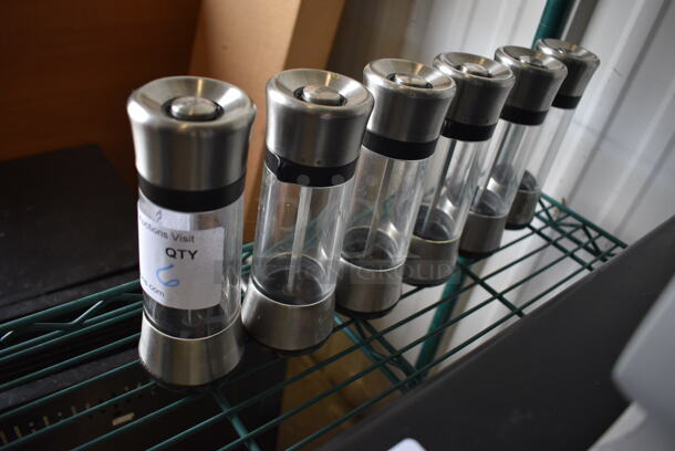 6 Salt / Pepper Shakers. 2.5x2.5x7. 6 Times Your Bid! - Image 2 of 4