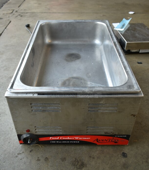 Avantco 177W50CKR Stainless Steel Commercial Countertop Food Warmer. 120 Volts, 1 Phase. Tested and Does Not Power On
 - Image 1 of 6