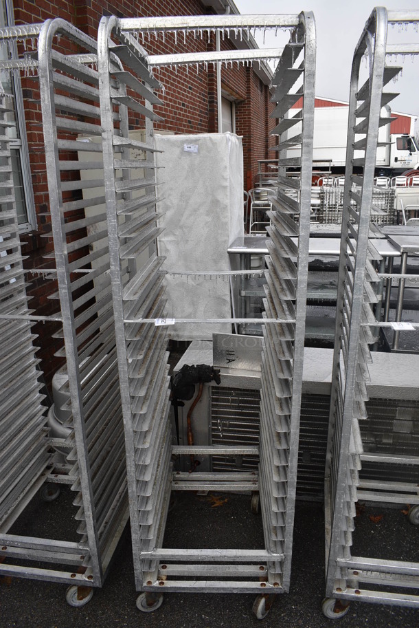 Metal Commercial Pan Transport Rack on Commercial Casters. 20.5x26x74 - Image 1 of 4