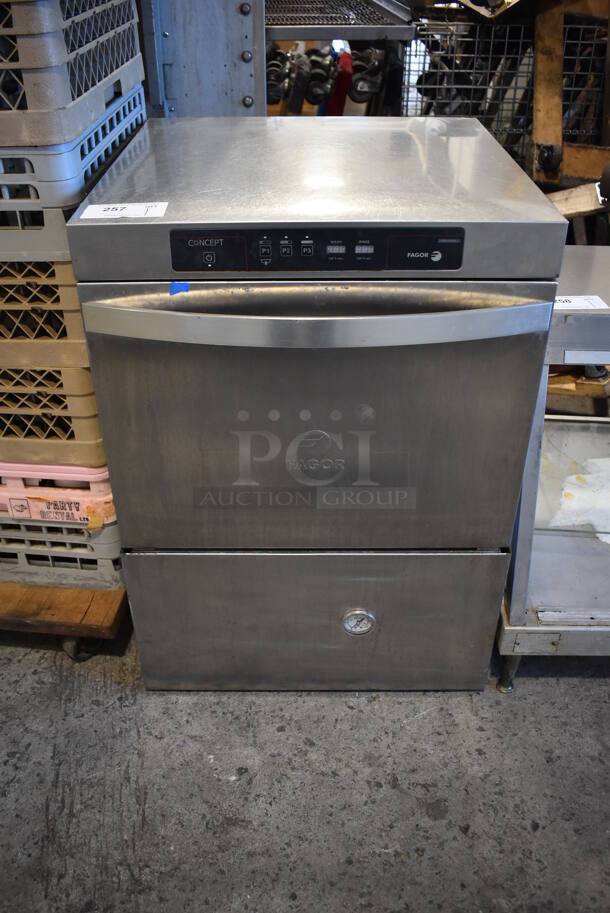 Fagor CO-502W Stainless Steel Commercial Undercounter Dishwasher. 208-240 Volts, 1 Phase. 23.5x26x33