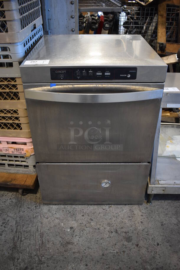 Fagor CO-502W Stainless Steel Commercial Undercounter Dishwasher. 208-240 Volts, 1 Phase. 23.5x26x33 - Image 1 of 10