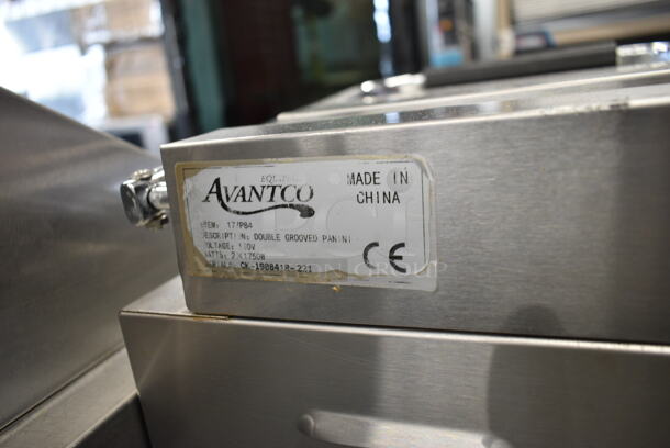 Avantco 177P84 Stainless Steel Commercial Countertop Double Panini Press. 120 Volts, 1 Phase. Tested and Working! - Image 5 of 5