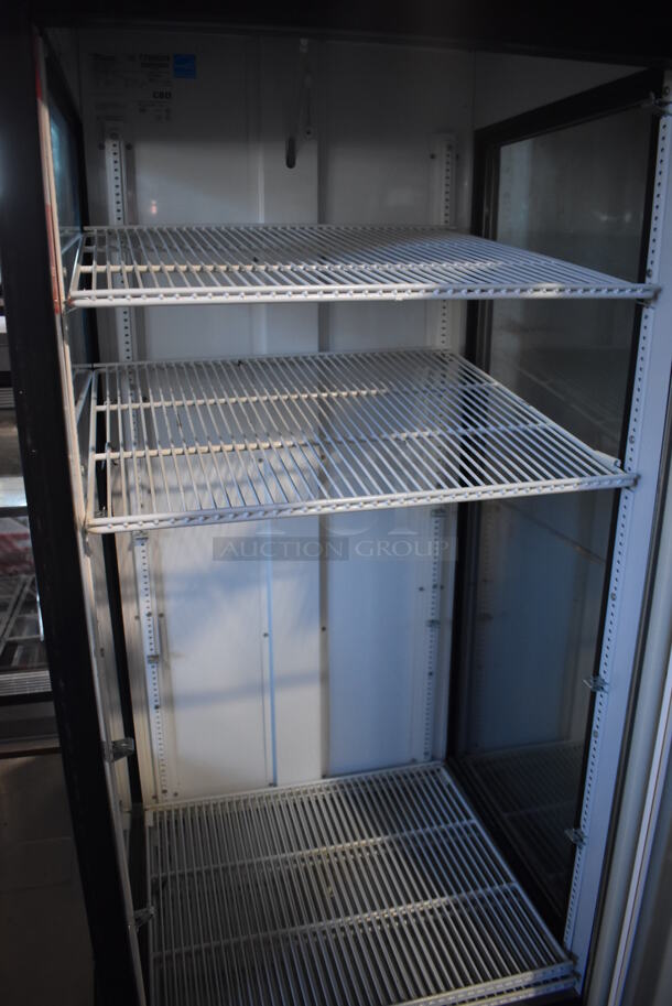 2013 True GEM-26 ENERGY STAR Metal Commercial Single Door Reach In Cooler Merchandiser w/ Poly Coated Racks. 115 Volts, 1 Phase. 30x30x79. Tested and Working! - Image 3 of 5