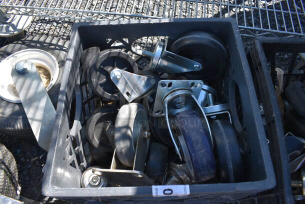 ALL ONE MONEY! Lot of Various Items Including Commercial Casters. 13x13x11 - Image 2 of 3