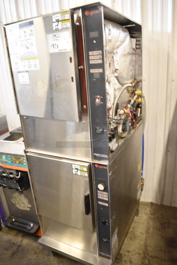2016 Groen SSB-5G Stainless Steel Commercial Natural Gas Powered Double Deck Steam Cabinet. 58,000 BTU.  - Image 2 of 8