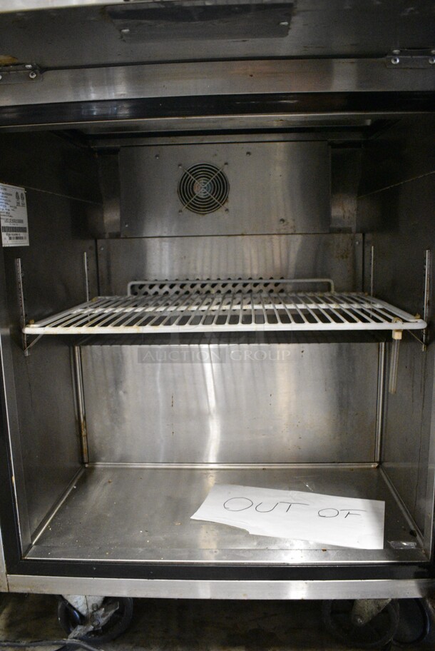 2018 Migali C-SP27-12BT-HC Stainless Steel Commercial Sandwich Salad Prep Table Bain Marie Mega Top. 115 Volts, 1 Phase. Cannot Test Due To Cut Power Cord - Image 4 of 5