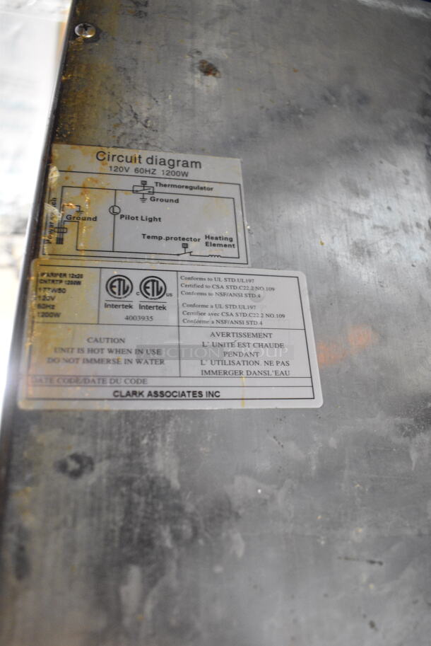 Avantco 177W50 Stainless Steel Commercial Food Warmer. 120 Volts, 1 Phase. Tested and Working! - Image 5 of 5