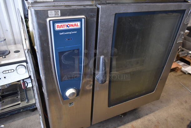 2 2016 Rational Stainless Steel Commercial Combitherm Self Cooking Center Convection Ovens on Commercial Casters. Top Model: SCC WE 62. Bottom Model: SCC WE 102. 480 Volts, 3 Phase. 2 Times Your Bid! - Image 3 of 8