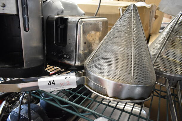 2 Metal China Cap Strainer. 2 Times Your Bid! - Image 3 of 3