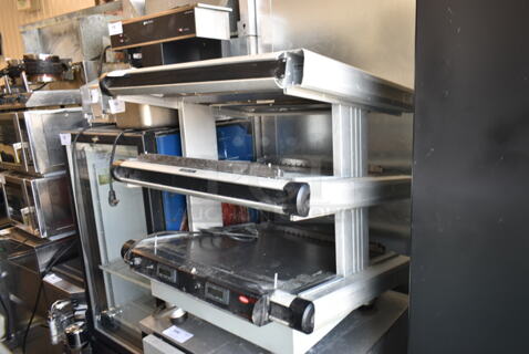 Hatco Glo Ray Metal Commercial 2 Tier Warming Display Case Merchandiser. Tested and Working!
