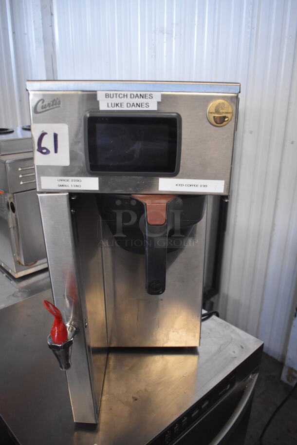 Curtis G4TP1S63A3100 Stainless Steel Commercial Countertop Coffee Machine w/ Hot Water Dispenser and Poly Brew Basket. 120/220 Volts, 1 Phase. - Image 1 of 5