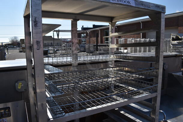 Metal Commercial Pan Transport Rack on Commercial Casters. 30x22x71 - Image 4 of 4