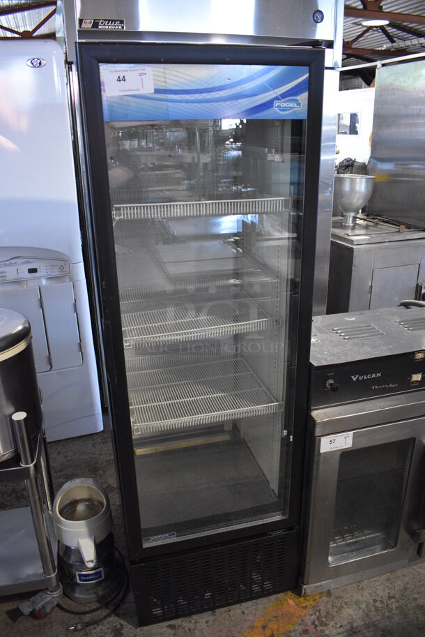 Fogel LC-11-US Metal Commercial Single Door Reach In Cooler Merchandiser w/ Poly Coated Racks. 115 Volts, 1 Phase. 21.5x24x66. Tested and Powers On But Does Not Get Cold - Image 2 of 5