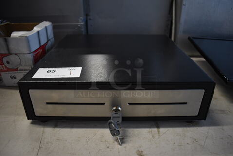 Metal Cash Drawer w/ Key. 16x16.5x4.5