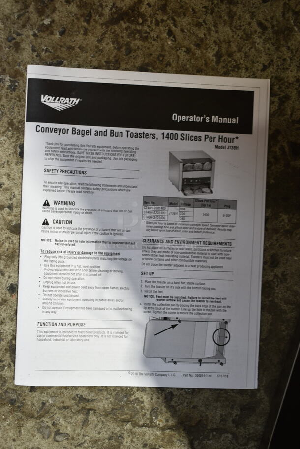 Vollrath JT3BH Stainless Steel Commercial Countertop Conveyor Toaster Oven. 208 Volts, 1 Phase. - Image 3 of 7