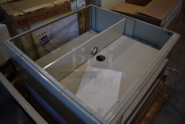 BRAND NEW! Royston 62110980-296 Wood Pattern and Metal Counter. 42x42x26.5 - Image 4 of 6