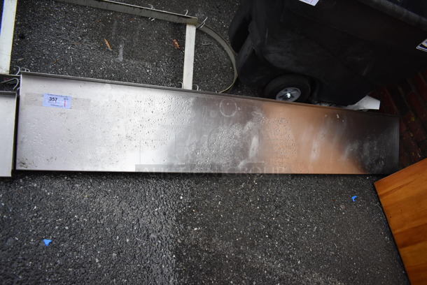 Stainless Steel Shelf w/ Wall Mount Brackets. 82x14.5x12 - Image 1 of 3