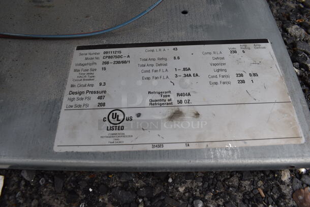 SELF CONTAINED Norlake CPB075DC-A Condenser and Copeland RST64C1E-CAV-108 Compressor. 208-230 Volts, 1 Phase. 49x37x14 - Image 5 of 7