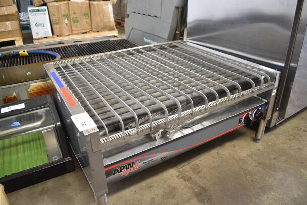 APW Wyott HRS-75 5T Stainless Steel Commercial Countertop Hot Dog Roller. 208/240 Volts, 1 Phase.  - Image 2 of 7