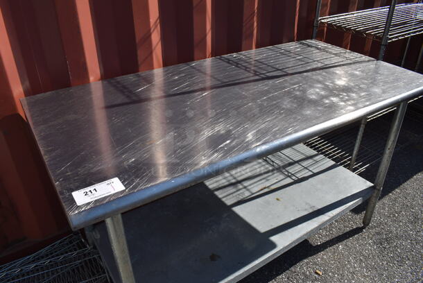 Stainless Steel Commercial Table w/ Metal Under Shelf. 60x30x36 - Image 2 of 4