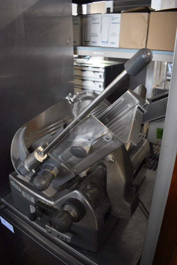 Hobart Model 2712 Stainless Steel Commercial Countertop Automatic Meat Slicer. 120 Volts, 1 Phase. 28x22x28. Tested and Working! - Image 2 of 7