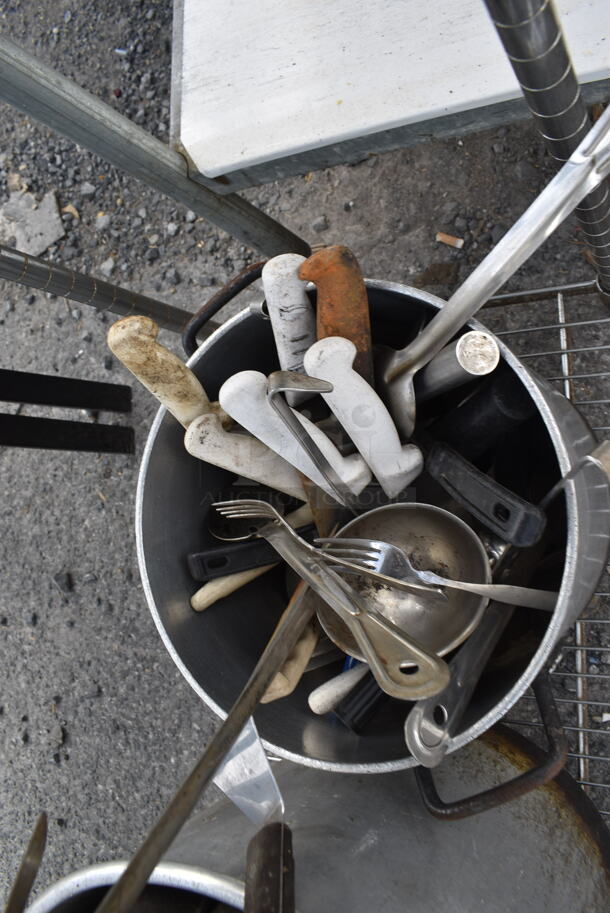 ALL ONE MONEY! Tier Lot Including Pots, Pans, Utensils, Paddle and MORE! - Image 5 of 5