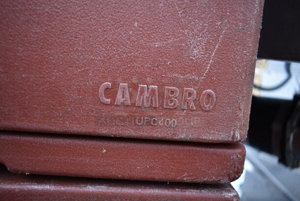 2 Cambro UPC400 Brown Poly Insulated Food Carrying Catering Cases. 2 Times Your Bid! - Image 5 of 6