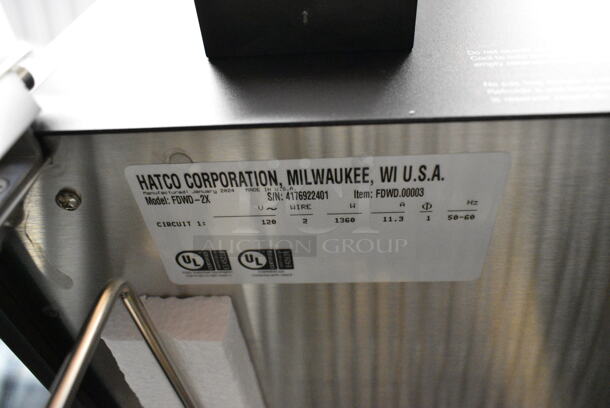BRAND NEW! Hatco FDWD-2X Flav-R-Fresh Two Door Heated Display Cabinet with Humidity Control and Multi-Purpose Rack. 120 Volts, 1 Phase. Tested and Working! - Image 6 of 6