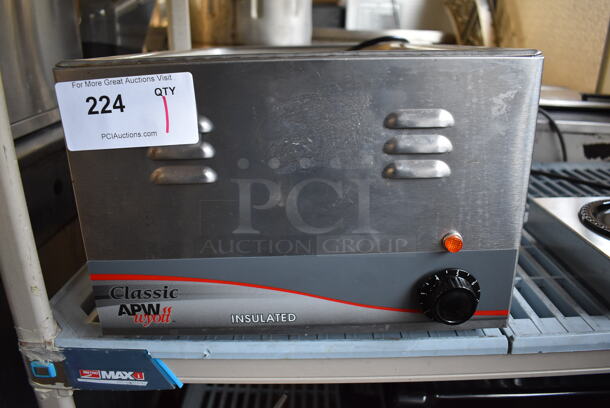 APW Wyott W-3VI Stainless Steel Commercial Countertop Food Warmer. 120 Volts, 1 Phase. 14.5x24x9.5. Tested and Working! - Image 5 of 6