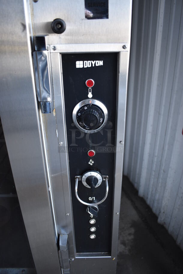 Doyon Stainless Steel Commercial Natural Gas Powered Oven Proofer on Commercial Casters. 208 Volt Controls. 36.5x53x72.5 - Image 8 of 11