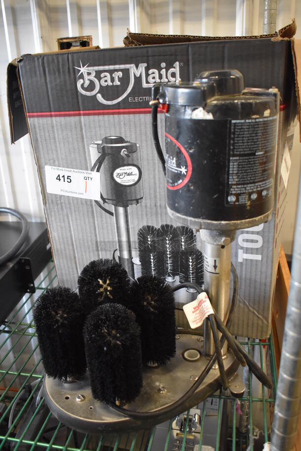 IN ORIGINAL BOX! Bar Maid A-200 Metal Commercial Glass Washer. 8x14x18. Tested and Working! - Image 3 of 6