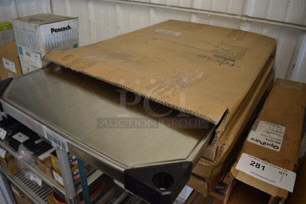 ALL ONE MONEY! Lot of 4 BRAND NEW IN BOX! Focus Metal Shelves. 18x24x1.5 - Image 2 of 3