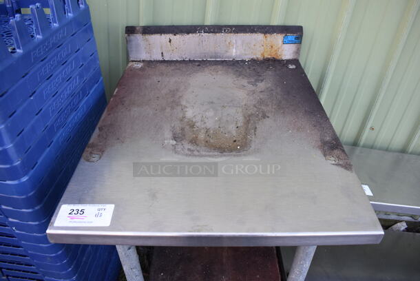 Stainless Steel Commercial Table w/ Back Splash and Under Shelf. 24x31x35 - Image 3 of 4