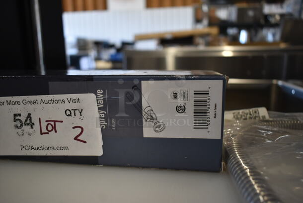 BRAND NEW SCRATCH AND DENT! Lot of 750PRSVLF Pre-Rinse Spray Valve and 750PRH44 Hose.  - Image 3 of 6