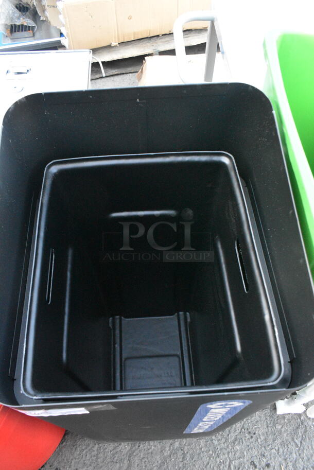 4 BRAND NEW SCRATCH AND DENT! Trash Cans Including 2 Lavex Green Slim Jim Trash Cans, Lavex 475TCRND32RD 32 Gallon Red Round Commercial Trash Can. 4 Times Your Bid! - Image 4 of 11