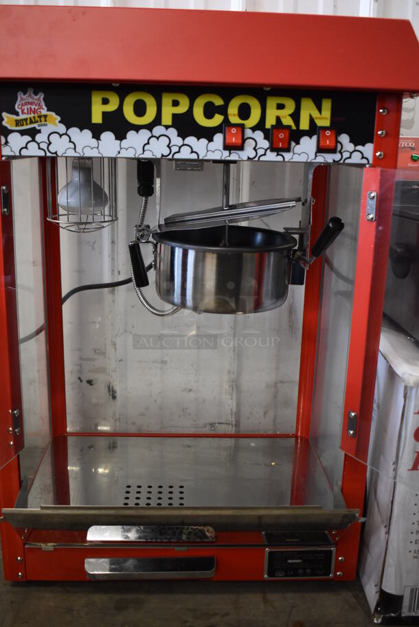 Carnival King 382PM30R Metal Commercial Countertop Popcorn Machine. 110 Volts, 1 Phase. 22x17x30. Tested and Working! - Image 8 of 9
